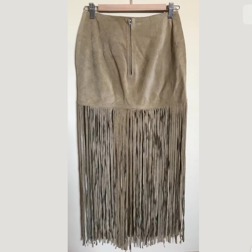 ThePerfext Mimi Fringe Suede Skirt - Picture 6 of 11